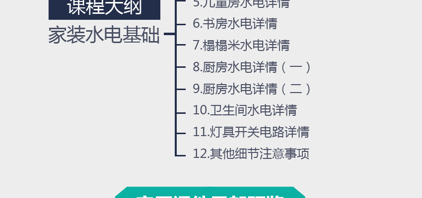 室内装修水电改造精修课程