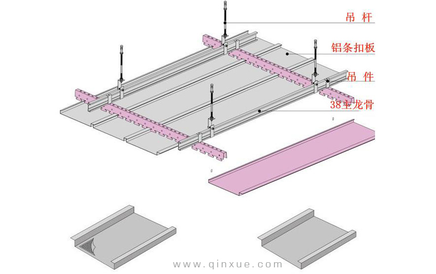 铝扣板吊顶解析图