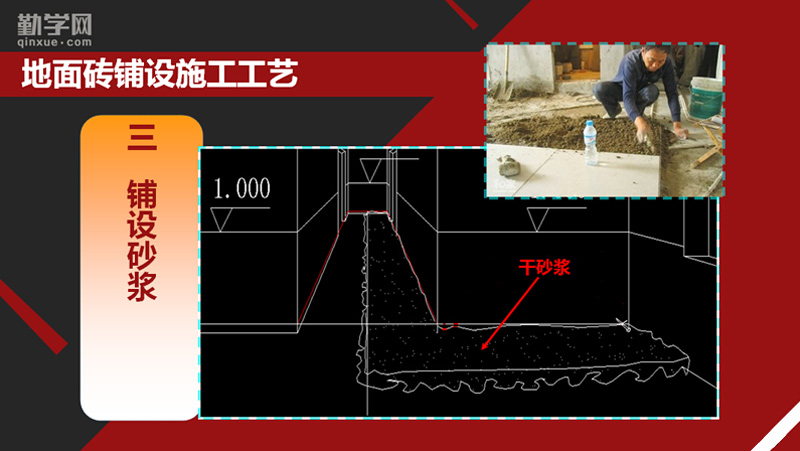 第七节 地面砖铺设施工工艺