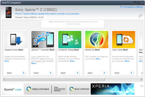 【Sony PC Companion】Sony PC Companion下载 v2.1 官方版插图
