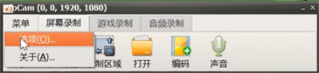 oCam设置软件性能截图1