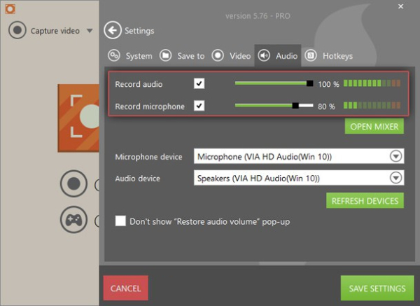 Icecream Screen Recorder录音截图2