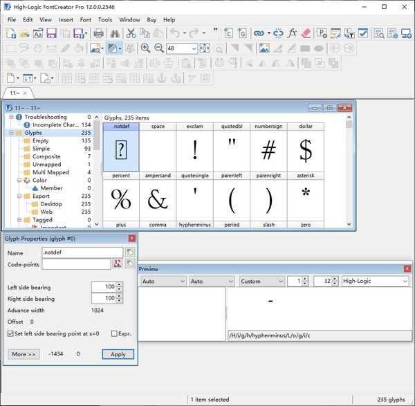 High Logic FontCreator Pro破解版