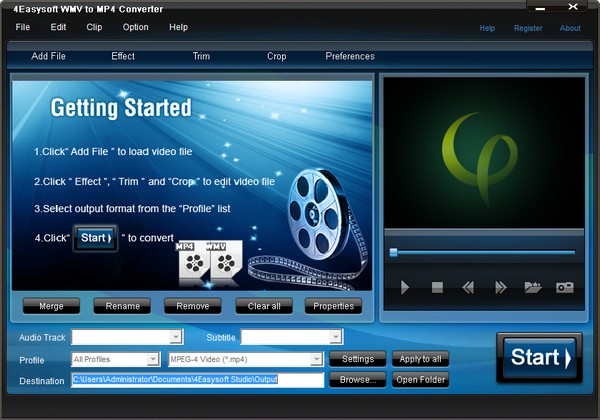 4Easysoft WMV to MP4 Converter破解版