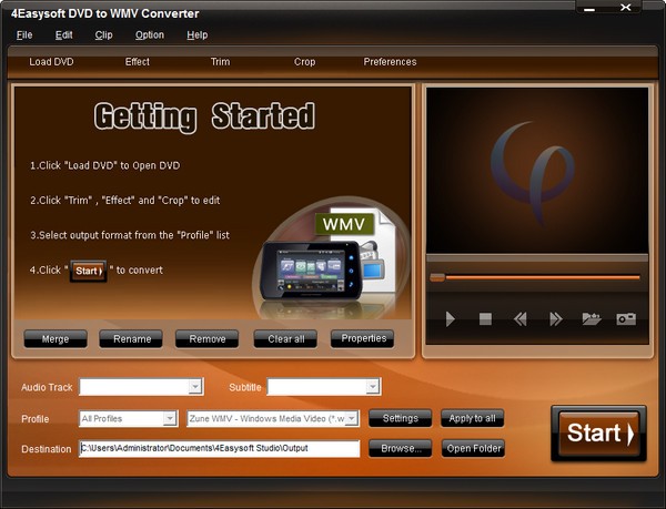 4Easysoft DVD to WMV Converter官方版