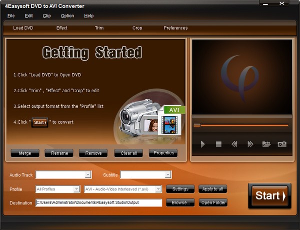 4Easysoft DVD to AVI Converter免费版