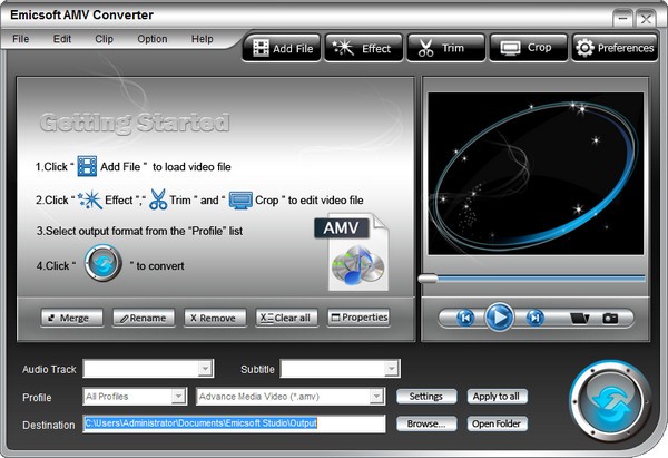 Emicsoft AMV Converter下载