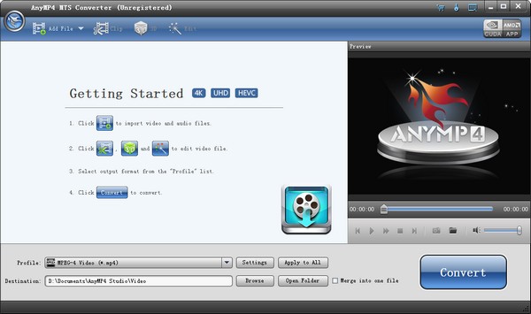 AnyMP4 MTS Converter下载