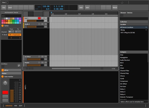 Bitwig Studio中文版截图