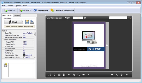Boxoft Free Flipbook Publisher