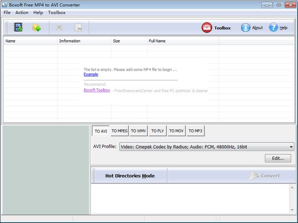 Boxoft free MP4 to AVI Converter下载
