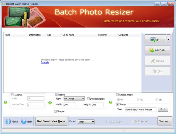 Boxoft Batch Photo Resizer
