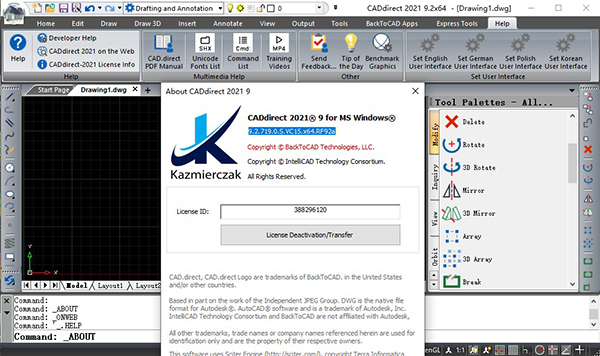 【CADdirect2021激活版下载】CADdirect 2021中文版 v9.2.0 免费激活版(附注册机)插图1