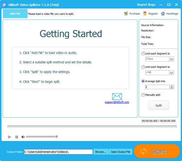 Gilisoft Video Splitter官方版
