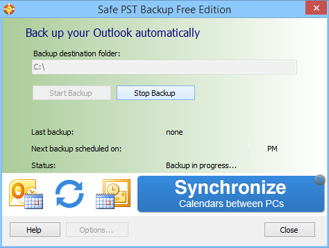 Safe PST Backup破解版截图