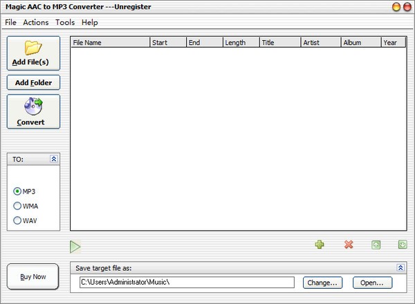 Magic AAC to MP3 Converter 