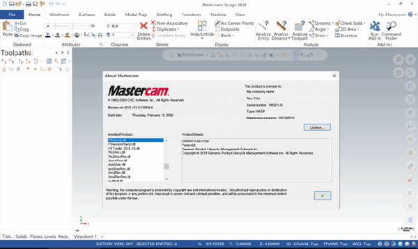 Mastercam2021破解版下载截图
