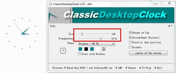 ClassicDesktopClock免费版