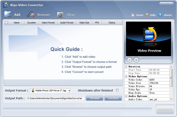 Kigo Video Converter官方版