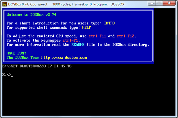 【DOSBox模拟器】DOSBox下载 v0.74 官方中文版(附使用教程)插图1