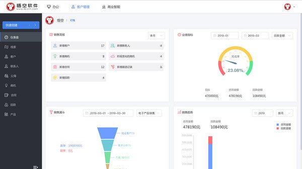 悟空CRM免费开源版截图